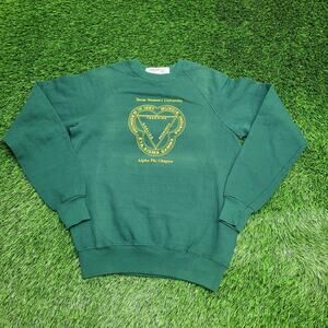 Vintage 80s Texas-Womans-University Sweatshirt Women L 20x24